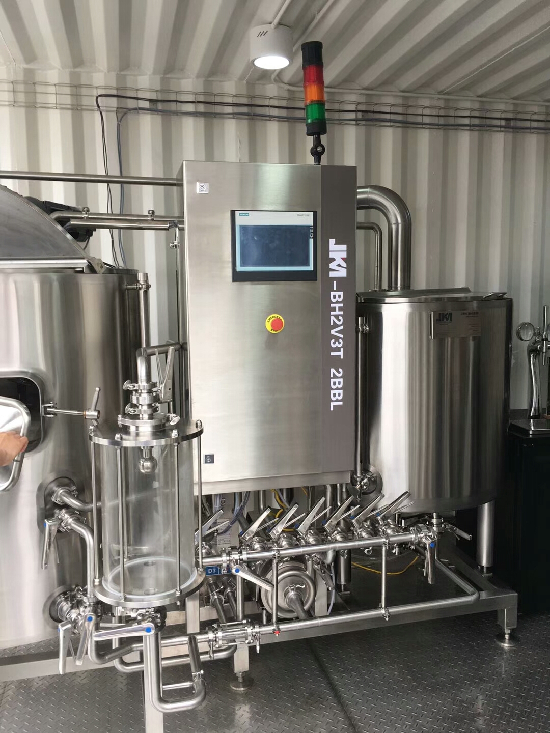 Korea 500L high polished rice rate brewhouse and mash system of SUS304 316 for sale from China W1